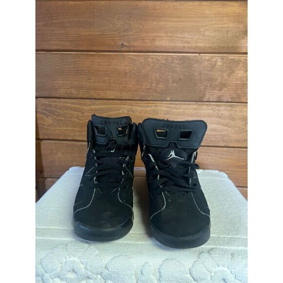 Air Jordan 6 Retro (GS) Black/Metallic Silver-Black DX2835-001 Sz 5.5 Youth - Picture 7 of 8